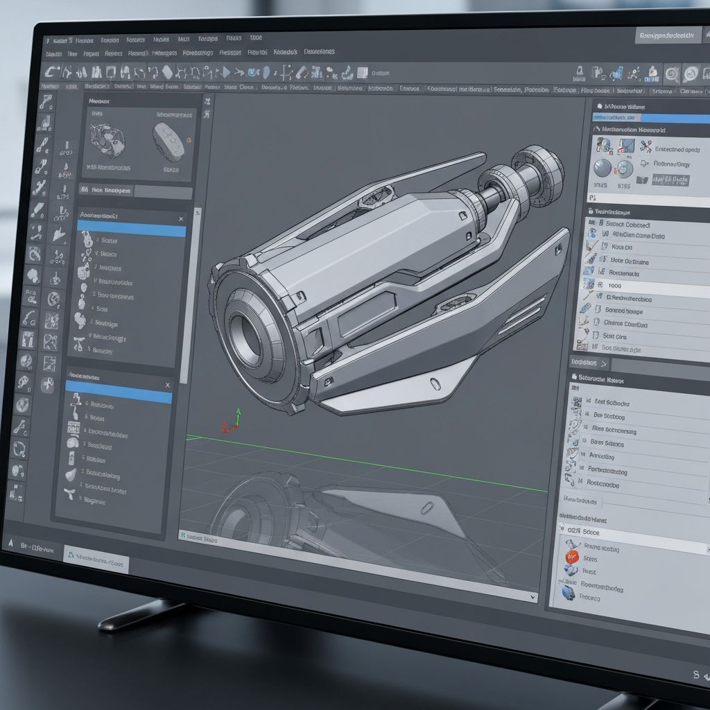 Model 3D CAD maszyny specjalnej w trakcie projektowania